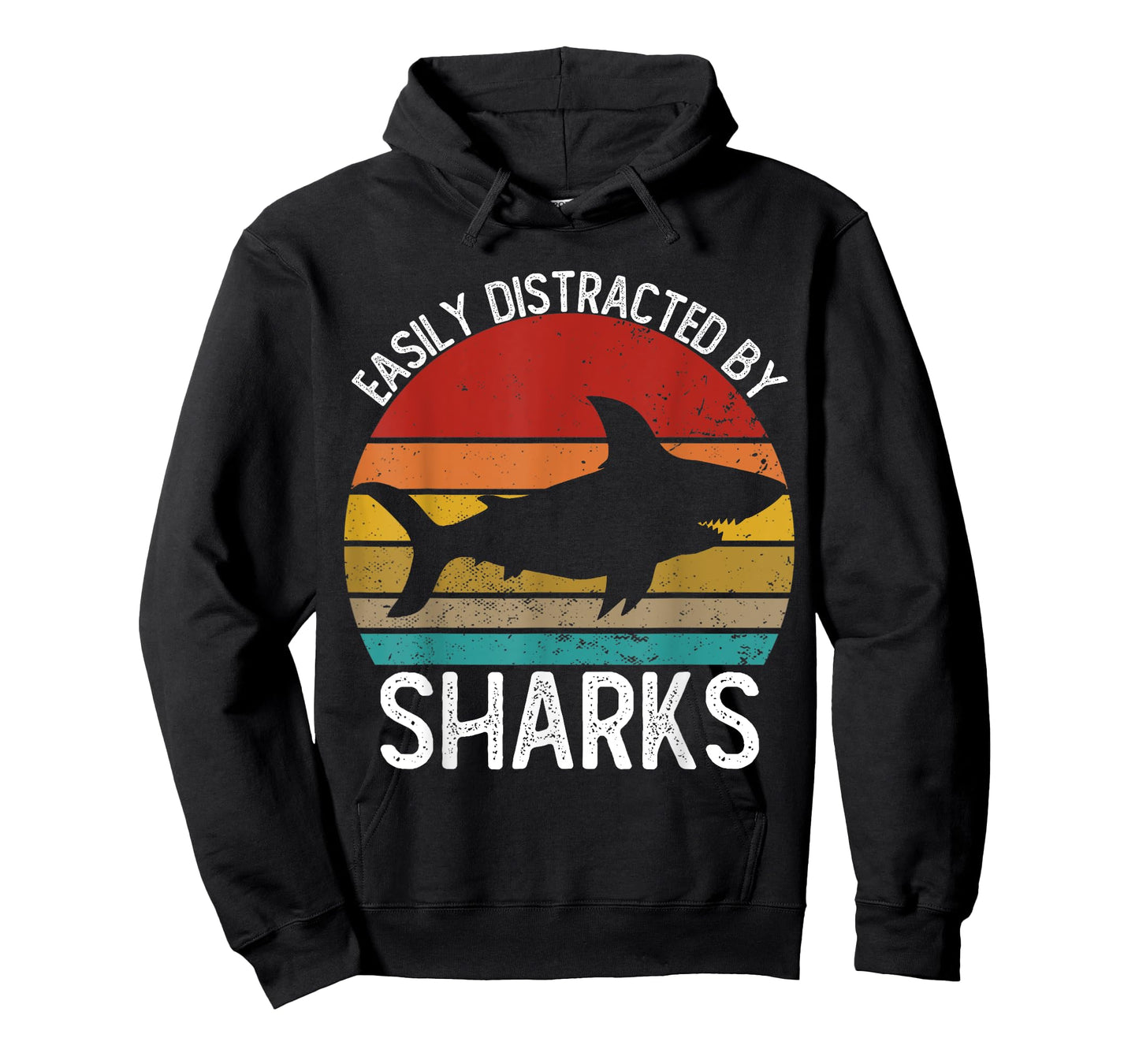 Easily Distracted By Sharks Shirts Vintage Shark T-Shirt