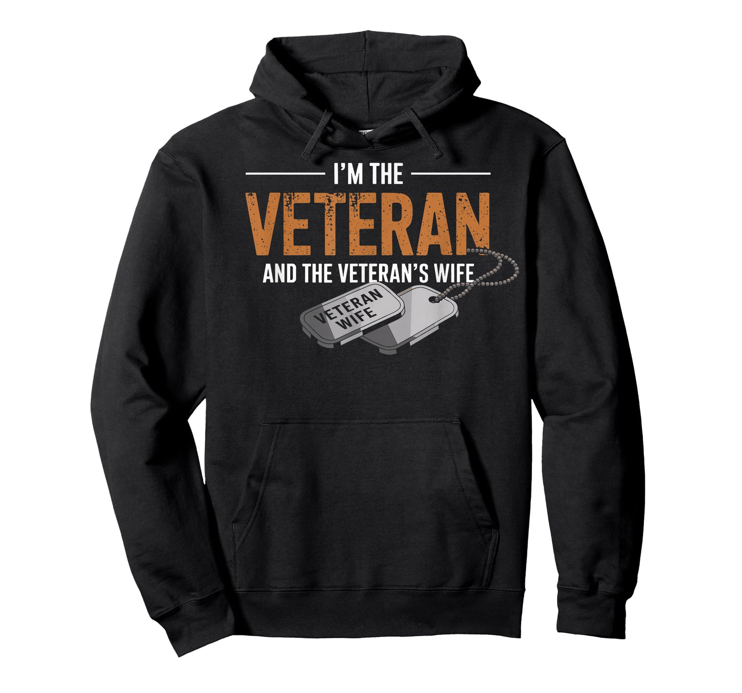 I'm The Veteran and The Veteran's Wife Patriotic Vintage Tee T-Shirt