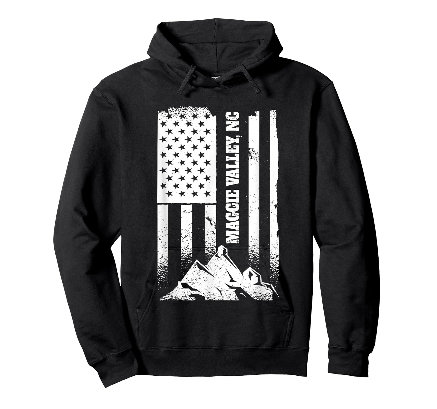 Maggie Valley NC North Carolina American Patriotic Hike Flag T-Shirt