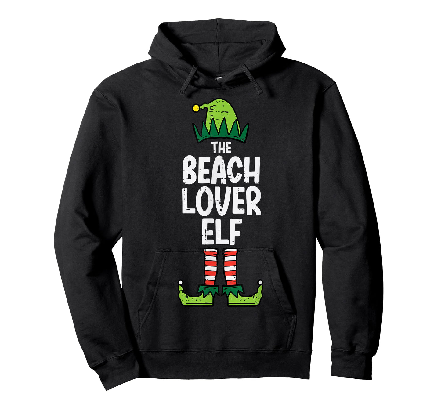 Christmas Beach Lover Elf Xmas Family Matching Men Women Kid T-Shirt