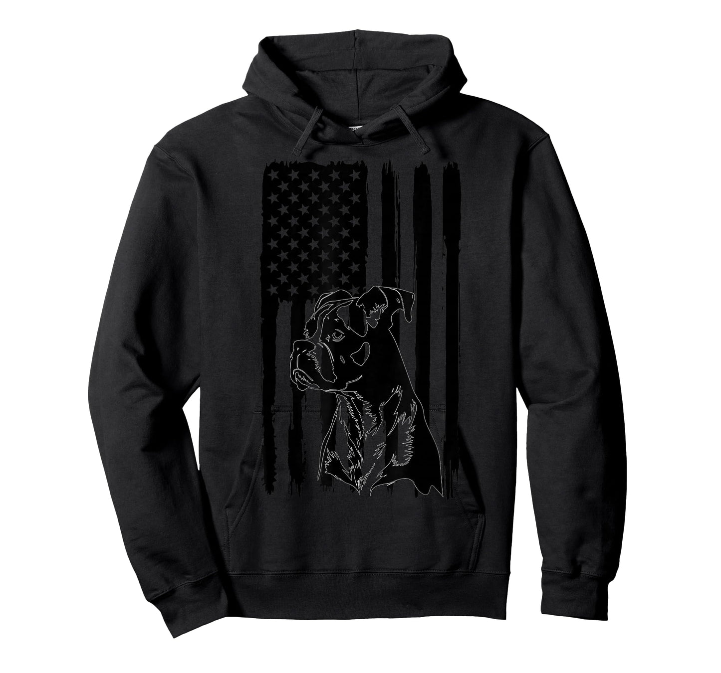 American Flag USA Patriot Boxer Dog dad T-Shirt