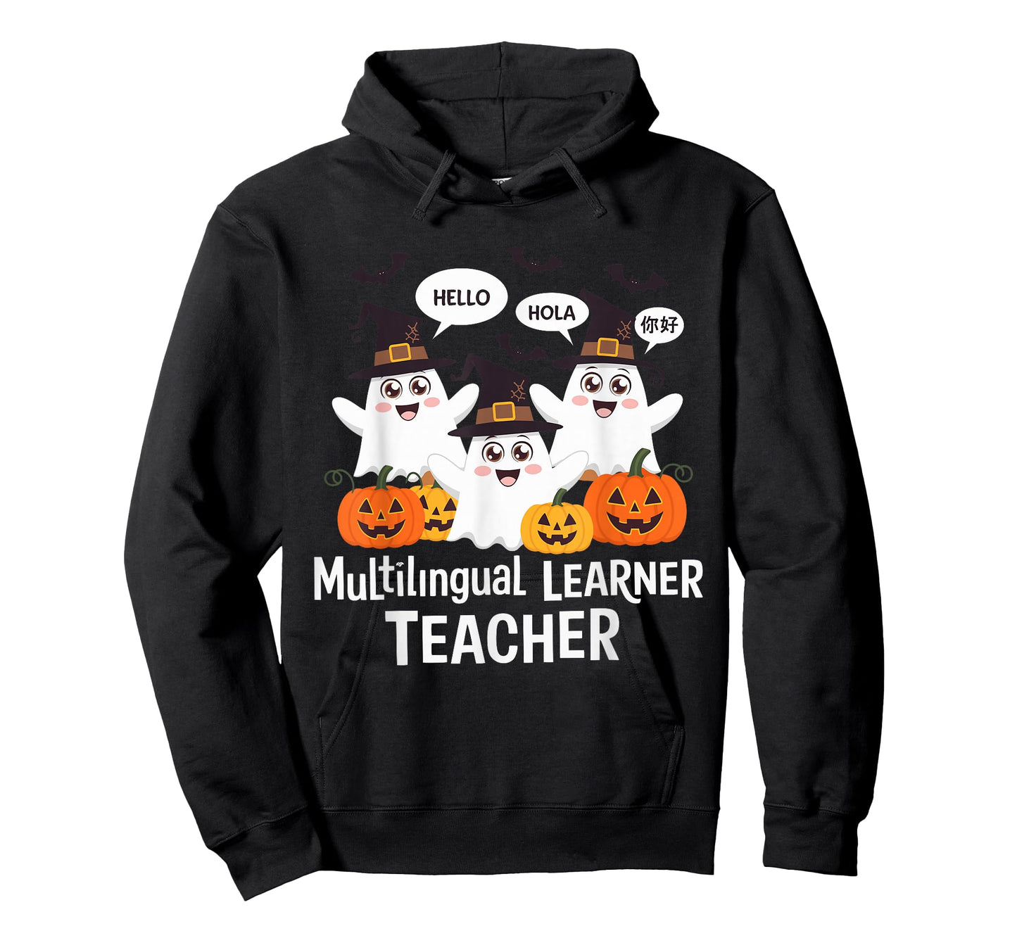 Multilingual Learner Teacher Spooky Halloween ESL Teacher T-Shirt