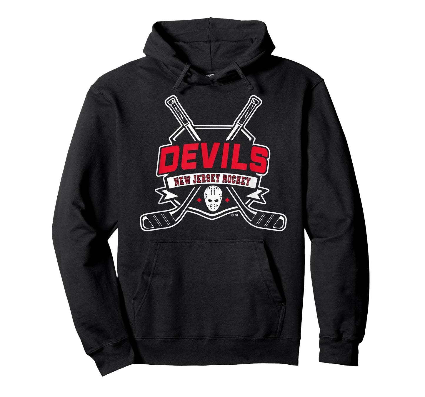 New Jersey Devils Hockey Sticks Black Officially Licensed T-Shirt
