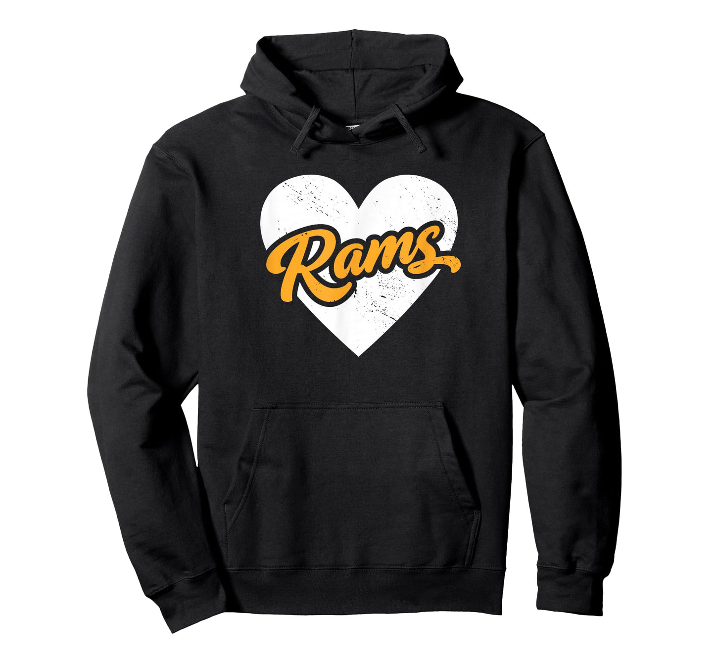 Vintage Rams High School Go Rams Pride Heart T-Shirt