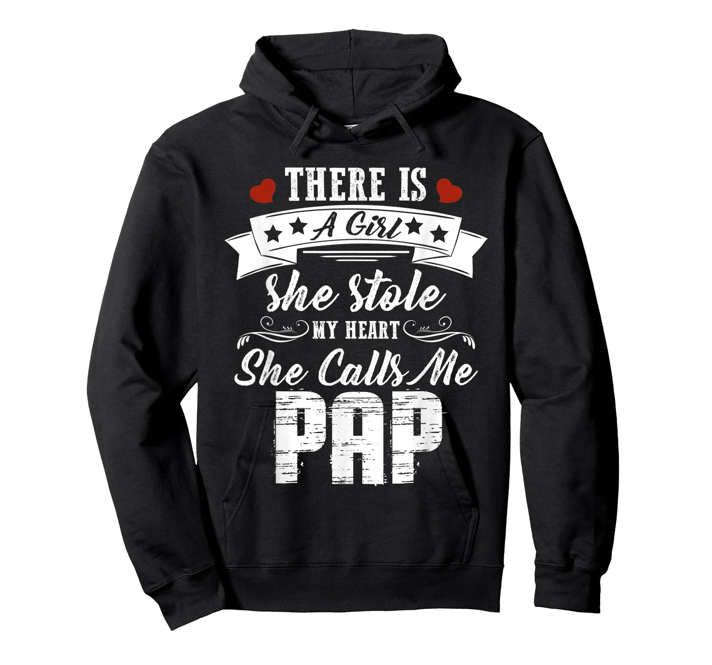 Mens There Is A Girl She Stole My Heart She Calls Me Pap T-Shirt
