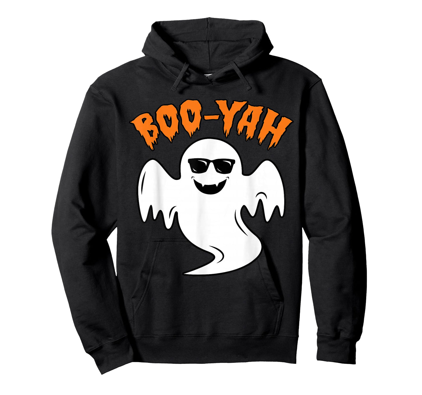 Boys Halloween Shirt Ghost Boo Yah Funny Spooky Retro Booyah T-Shirt