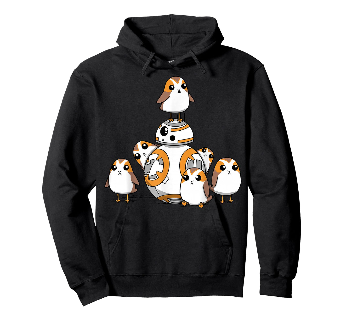 Star Wars Porgs Having Fun With BB-8 Portrait T-Shirt