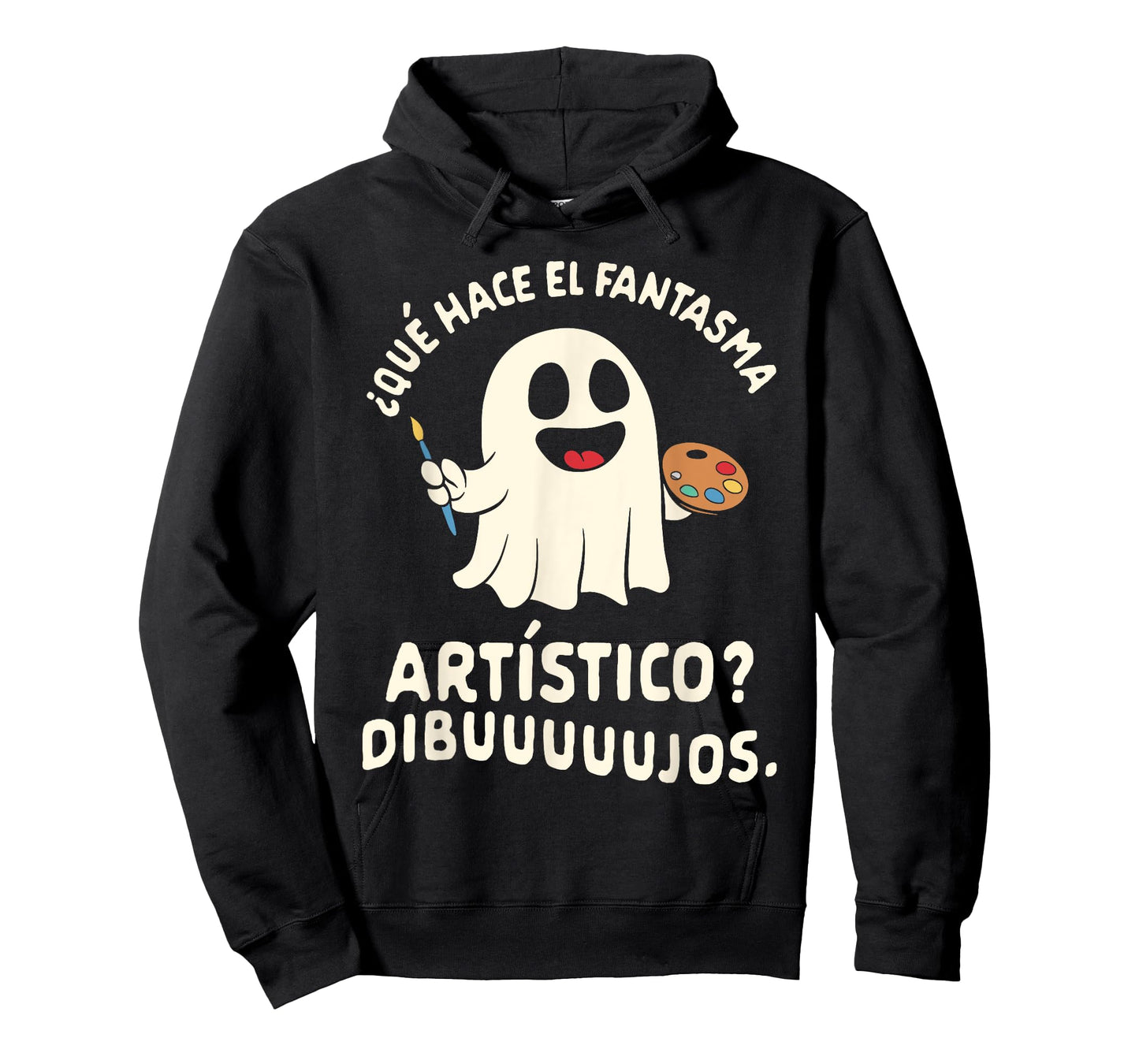 Halloween Spanish Teacher Que Hace El Fantasma Artistico Men Women T-Shirt