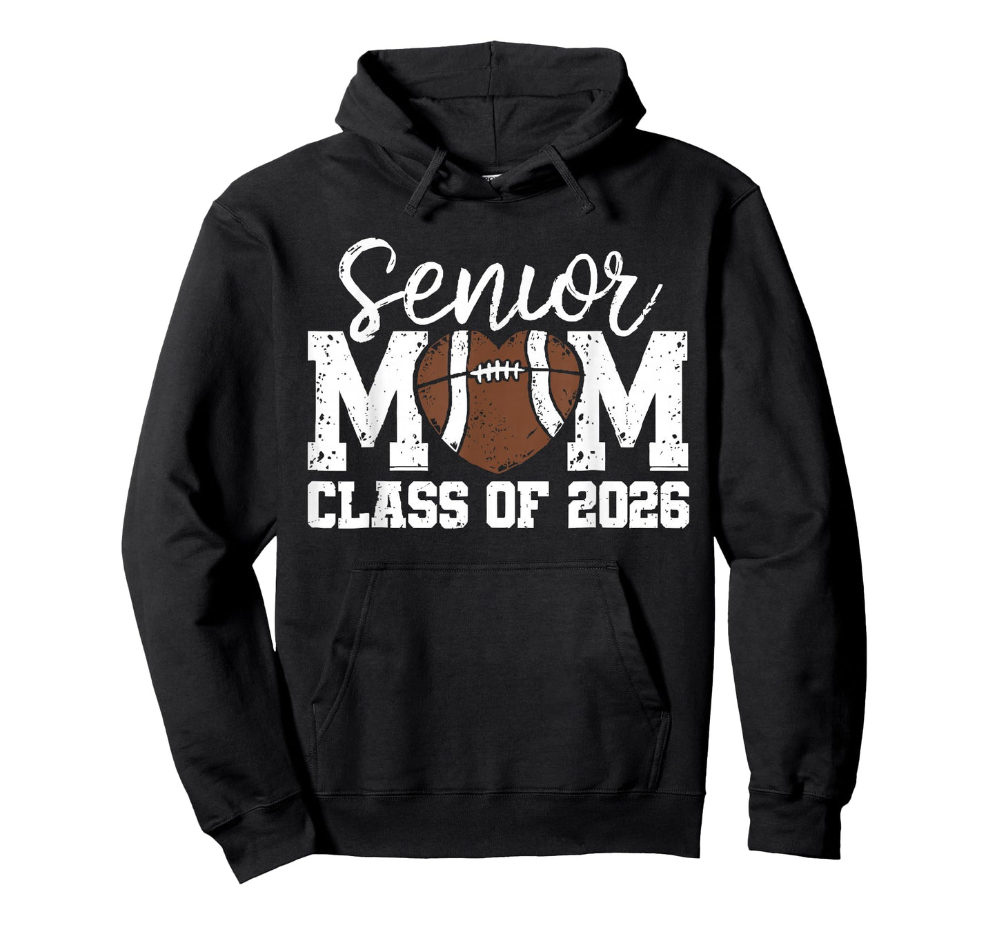 Senior Football Mom Football Mama Game Day Class of 2026 T-Shirt