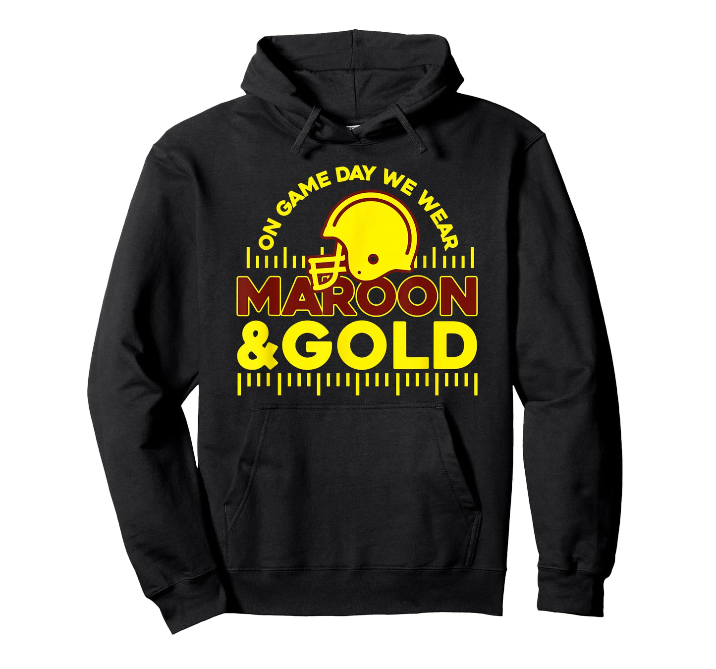 On Gameday Football We Wear Maroon and Gold Game Day T-Shirt