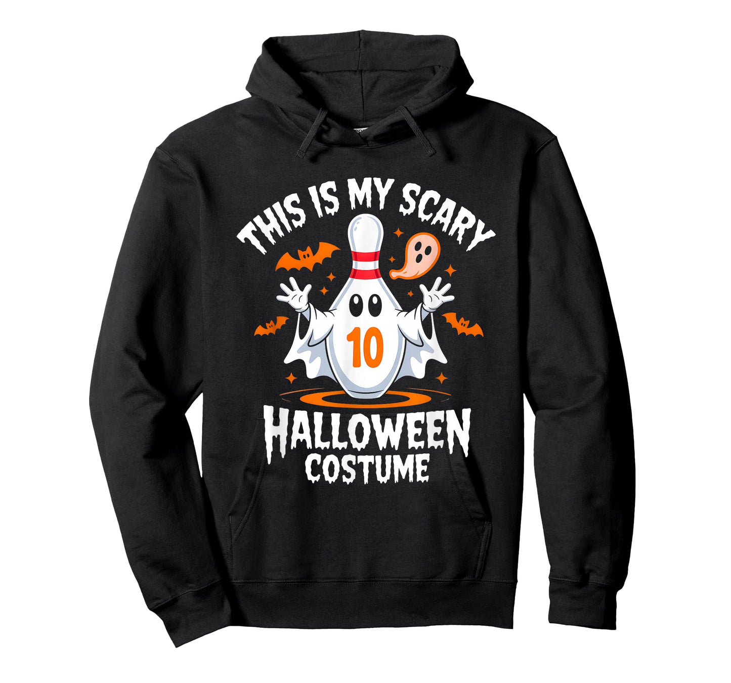 Funny Ghost Scary Bowling League Team Halloween Humor tee T-Shirt