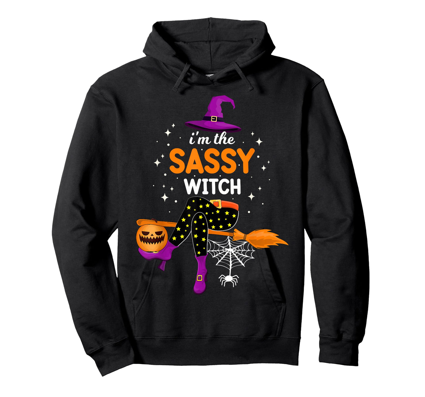 I'm The Sassy Witch Halloween Costume Matching Girls Women T-Shirt
