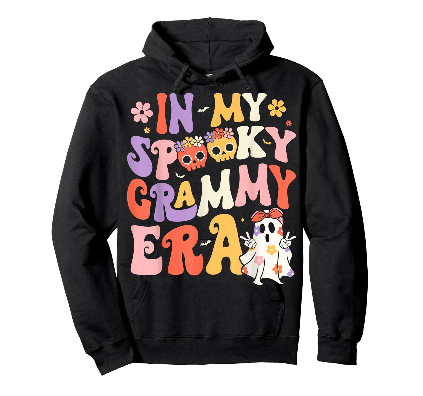 In My Spooky Grammy Era Groovy Ghost Halloween Grandma T-Shirt