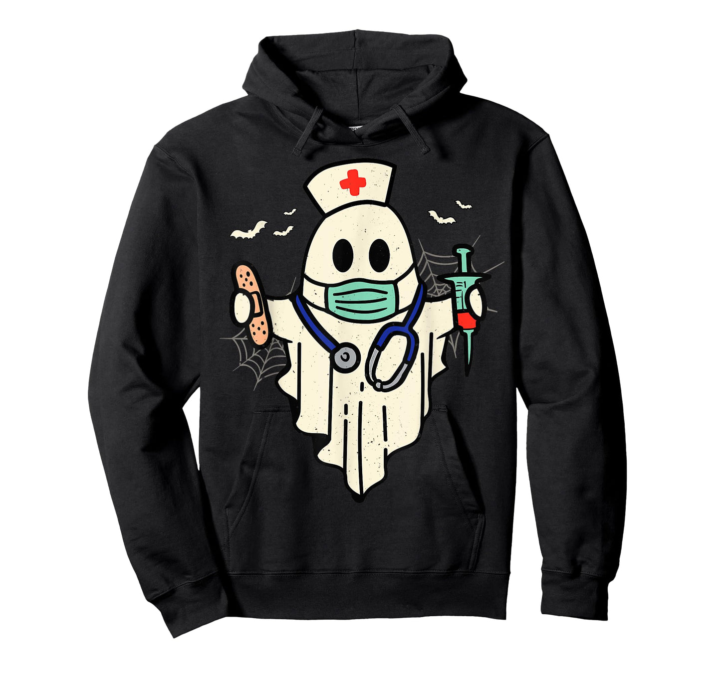 Halloween Nurse Nursing Funny Health Worker RN Ghost Nurse T-Shirt