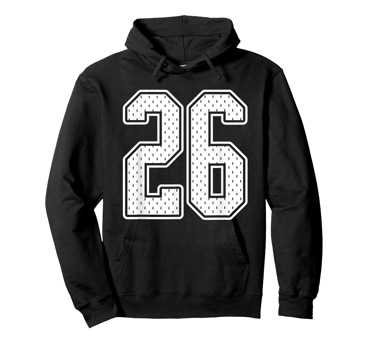 #26 White Vintage Number 26 Sports Fan Jersey Style T-Shirt