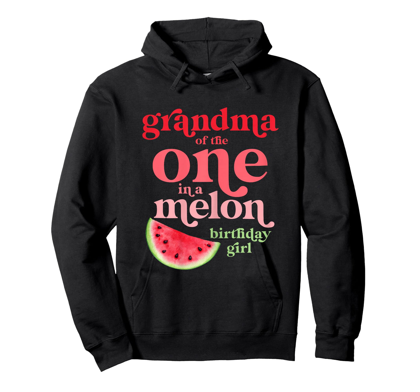 Grandma of The One in A Melon Birthday Girl Watermelon First T-Shirt