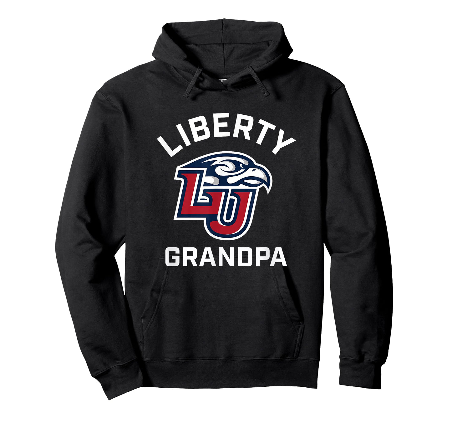 Liberty University Flames Arched Grandpa T-Shirt