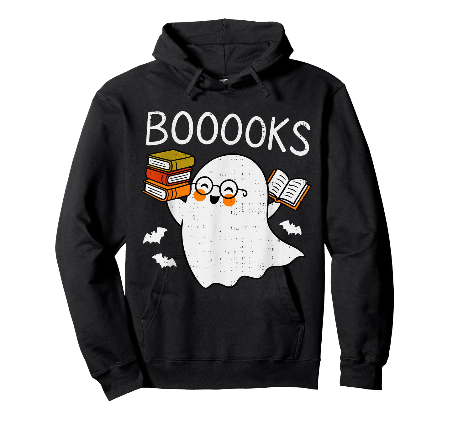 Booooks Ghost Reading Halloween Library Librarian Teacher T-Shirt