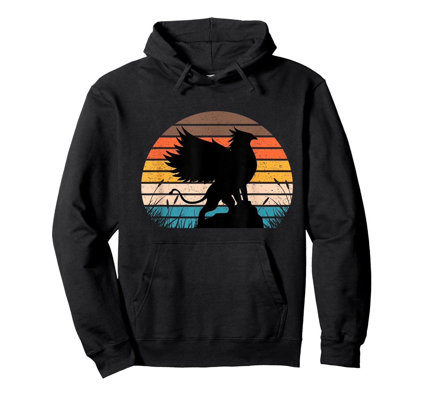 Griffin Retro Vintage Sunset Lion Eagle Mythical Creature T-Shirt
