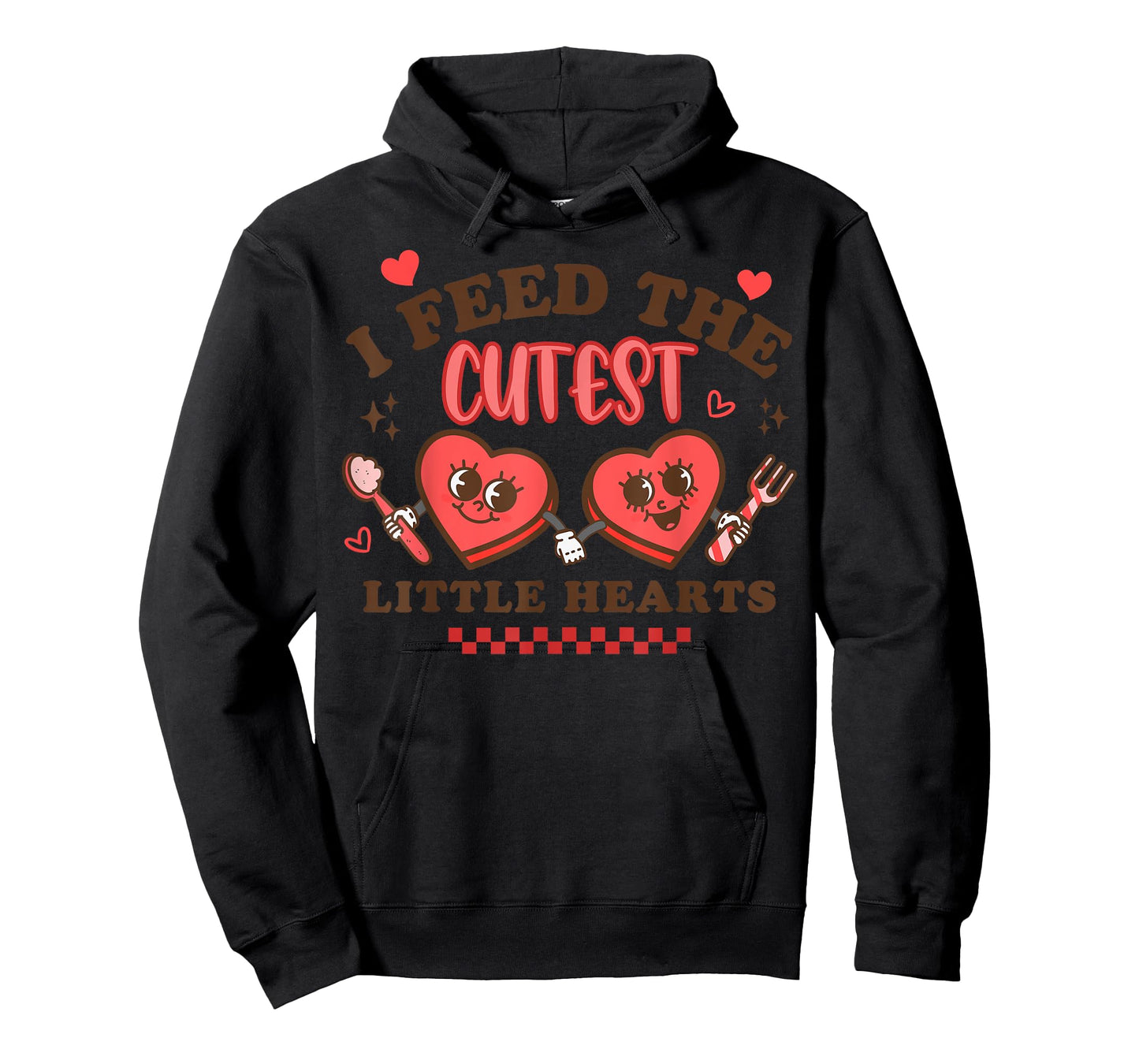 Work of Heart School Lunch Lady Cafeteria Worker Valentines T-Shirt