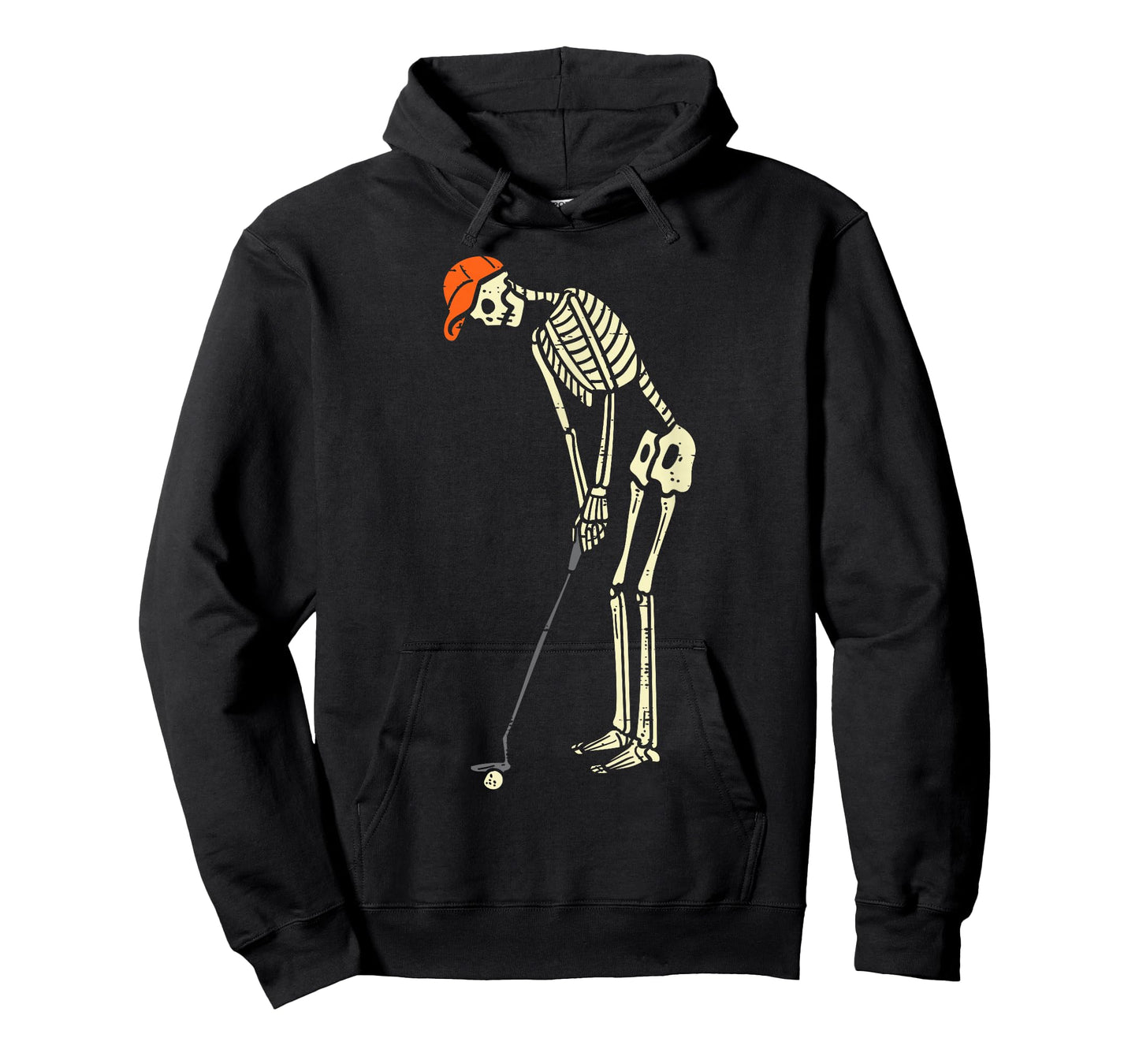 Skeleton Golf Funny Halloween Golfing Sports Golfer Men T-Shirt