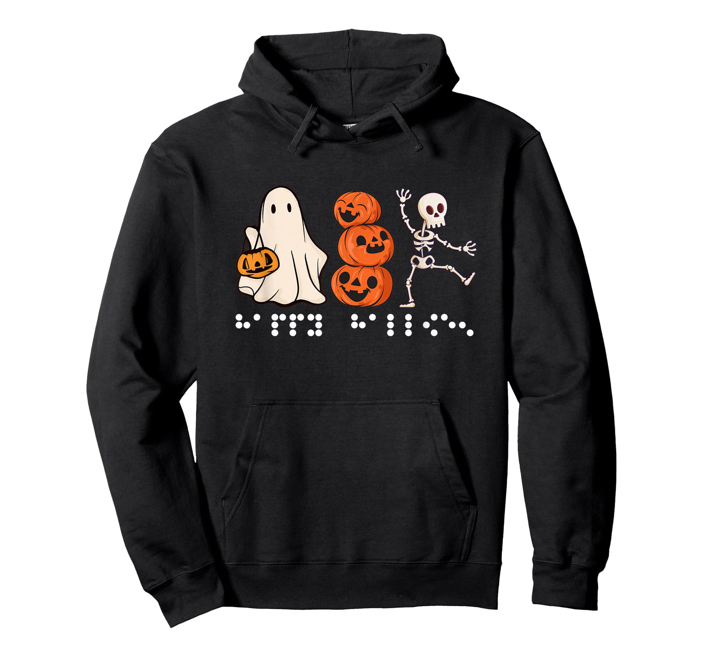 Simulated Braille Halloween Items for Men Women Kids Ghost T-Shirt