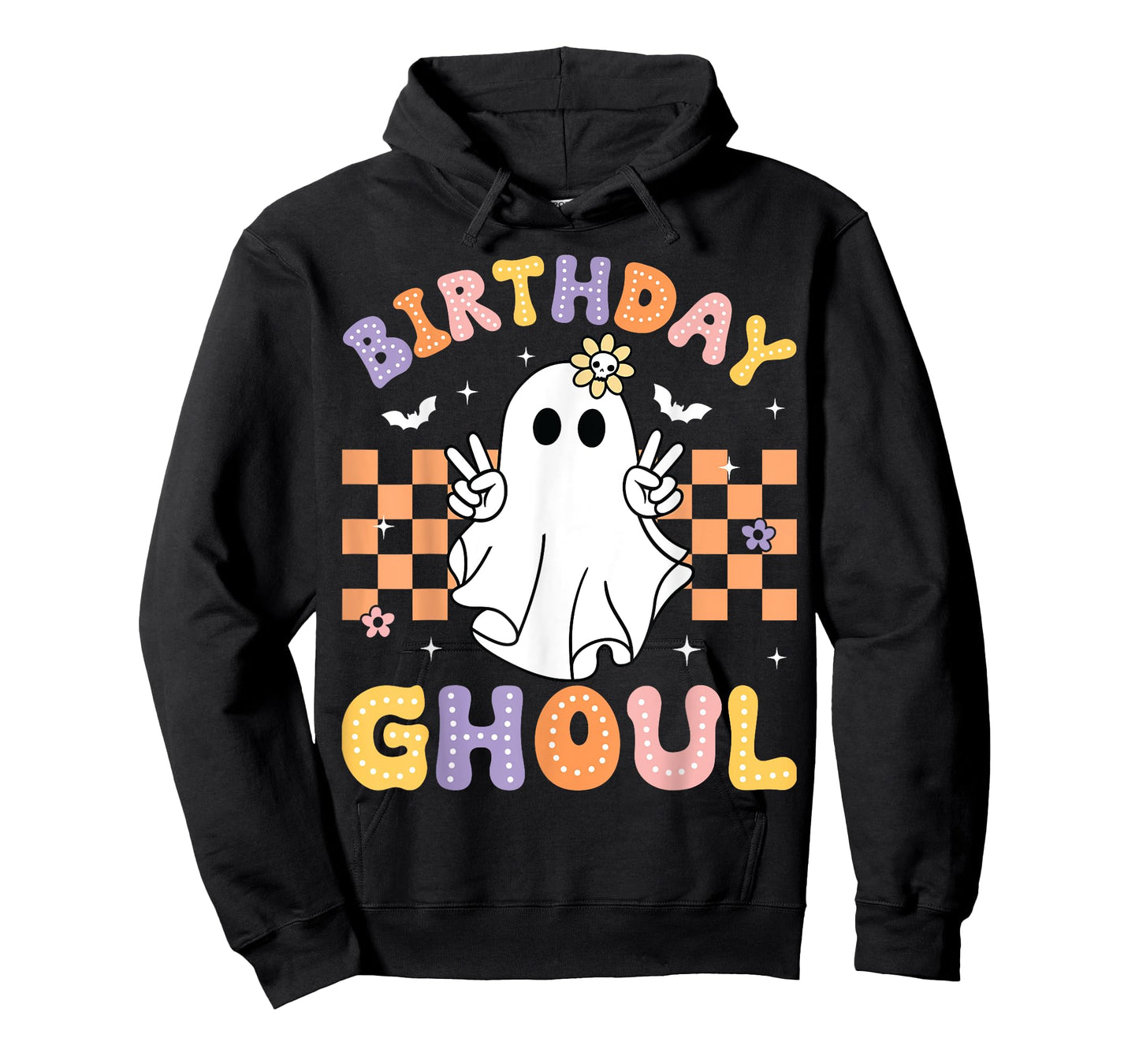 Birthday Ghoul Ghost Groovy Funny Halloween Birthday Party T-Shirt