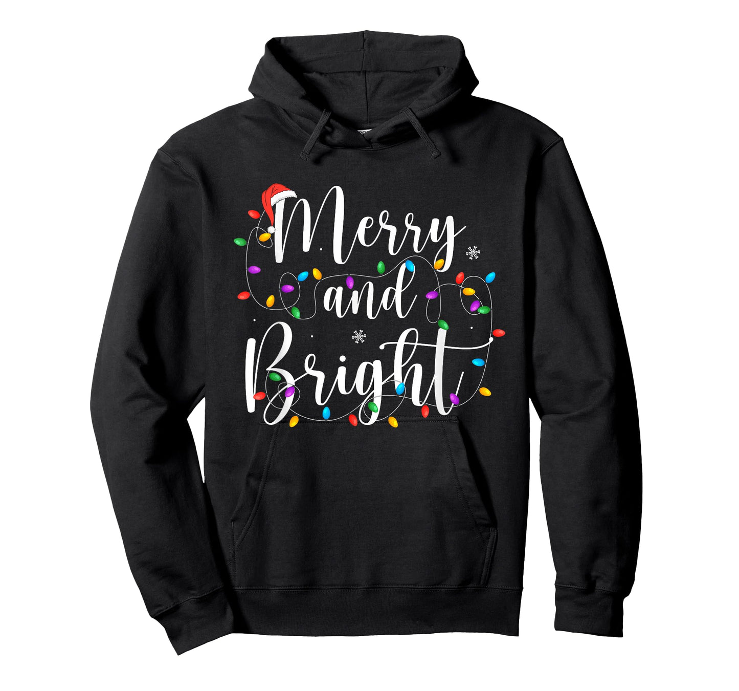 Merry and Bright Funny Christmas Lights Decor Xmas Holiday T-Shirt