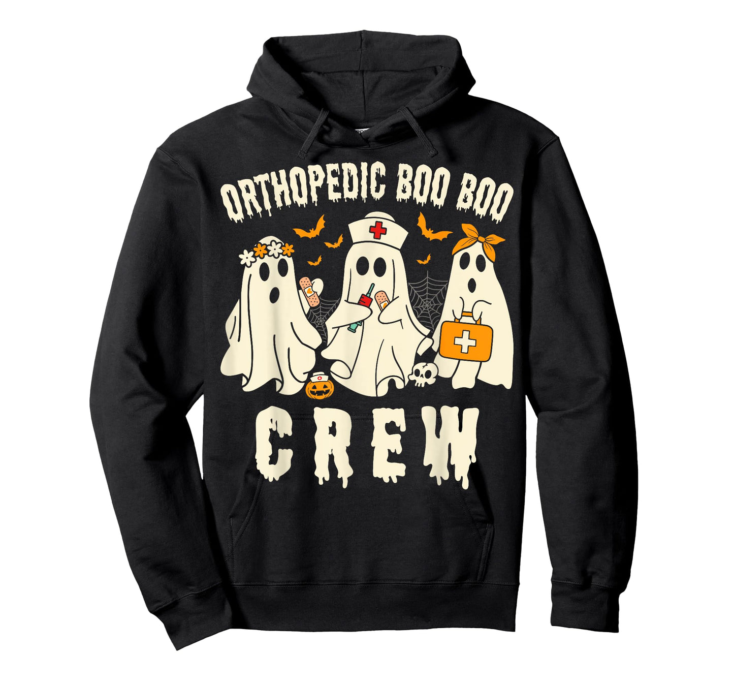 Orthopedic Boo Crew Ortho Nursing Halloween Ghost Costume T-Shirt
