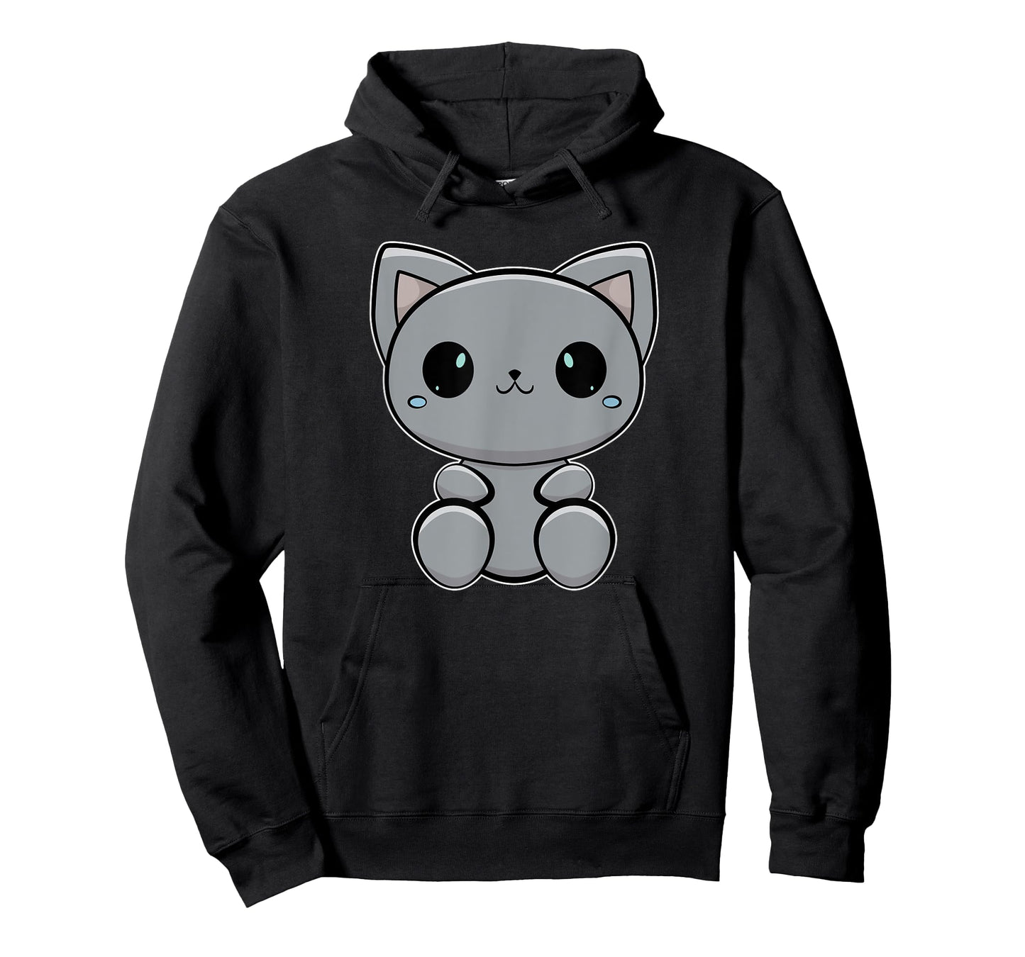 Cute Black Cat Anime Feline Neko T-Shirt
