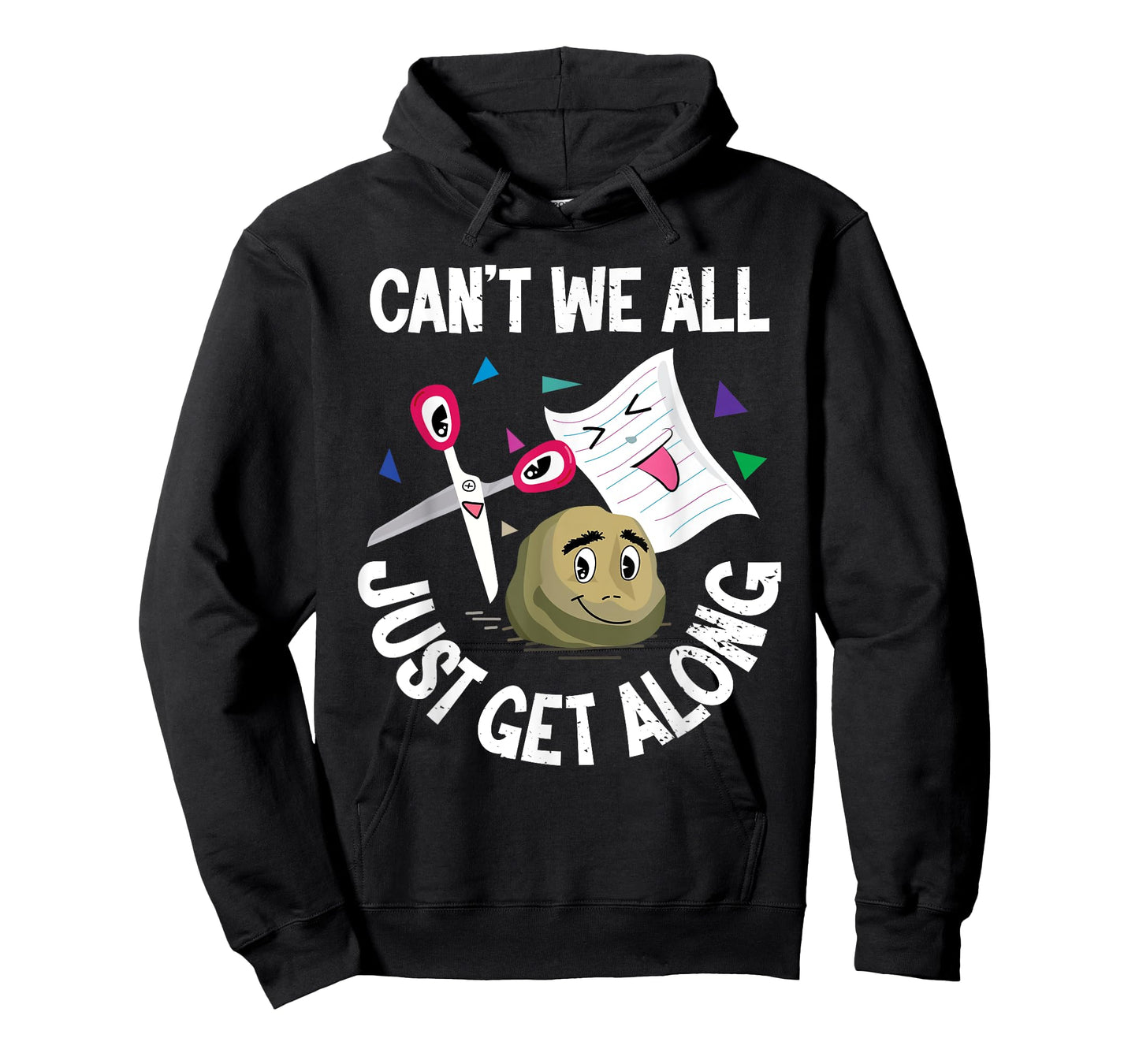 Can't We All Just Get Along Funny Rock Paper Scissors Gifts T-Shirt