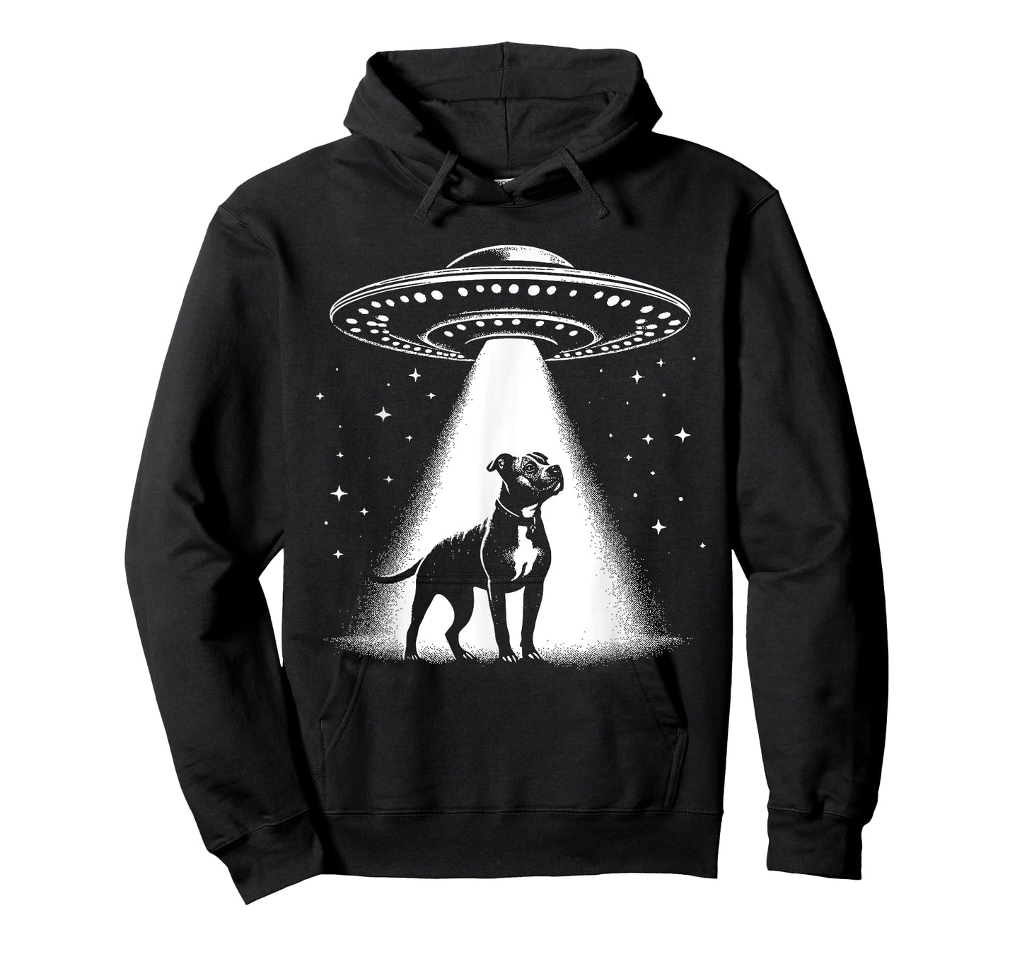 American Pit Bull Terrier Mom Dad Dog - Funny Alien UFO T-Shirt