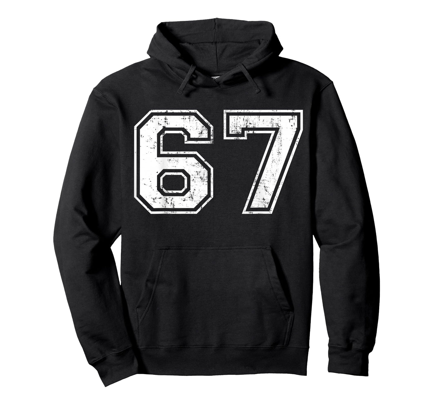 Number 67 Distressed Vintage Sixty Seven Sport Team Practice T-Shirt