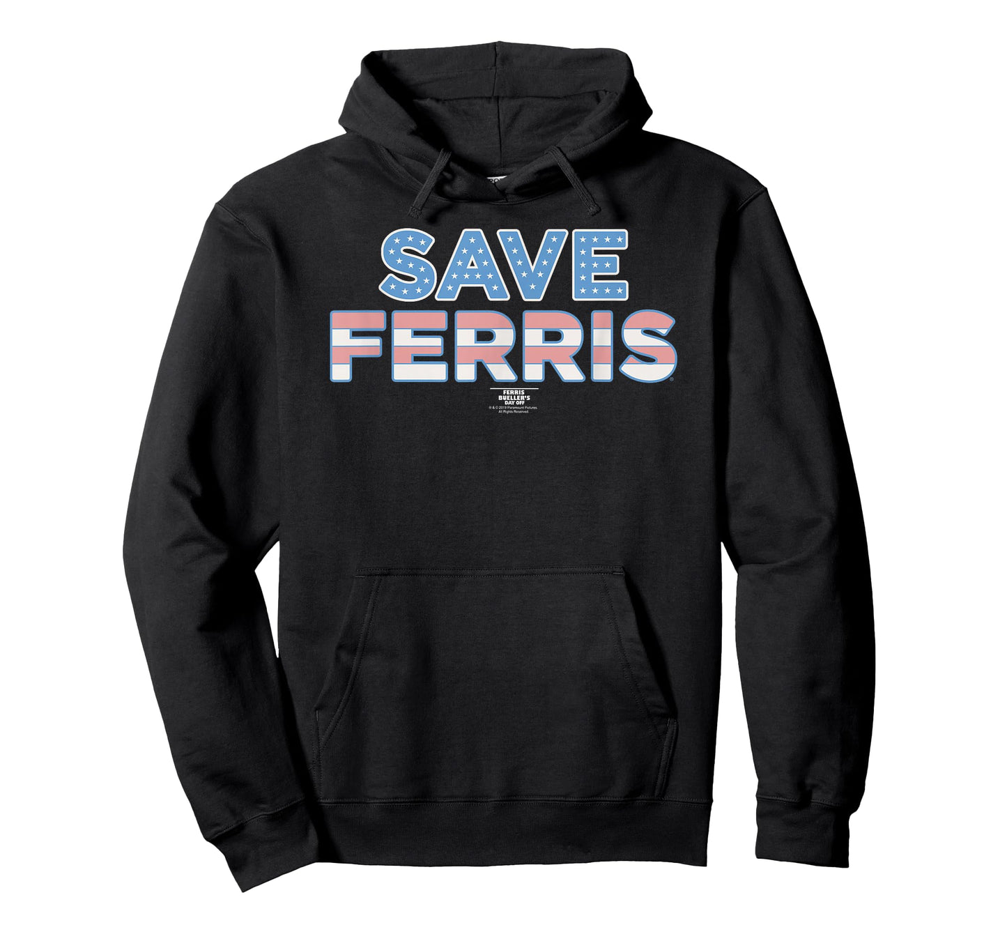 Ferris Bueller's Day Off Save Ferris American Flag Movie T-Shirt