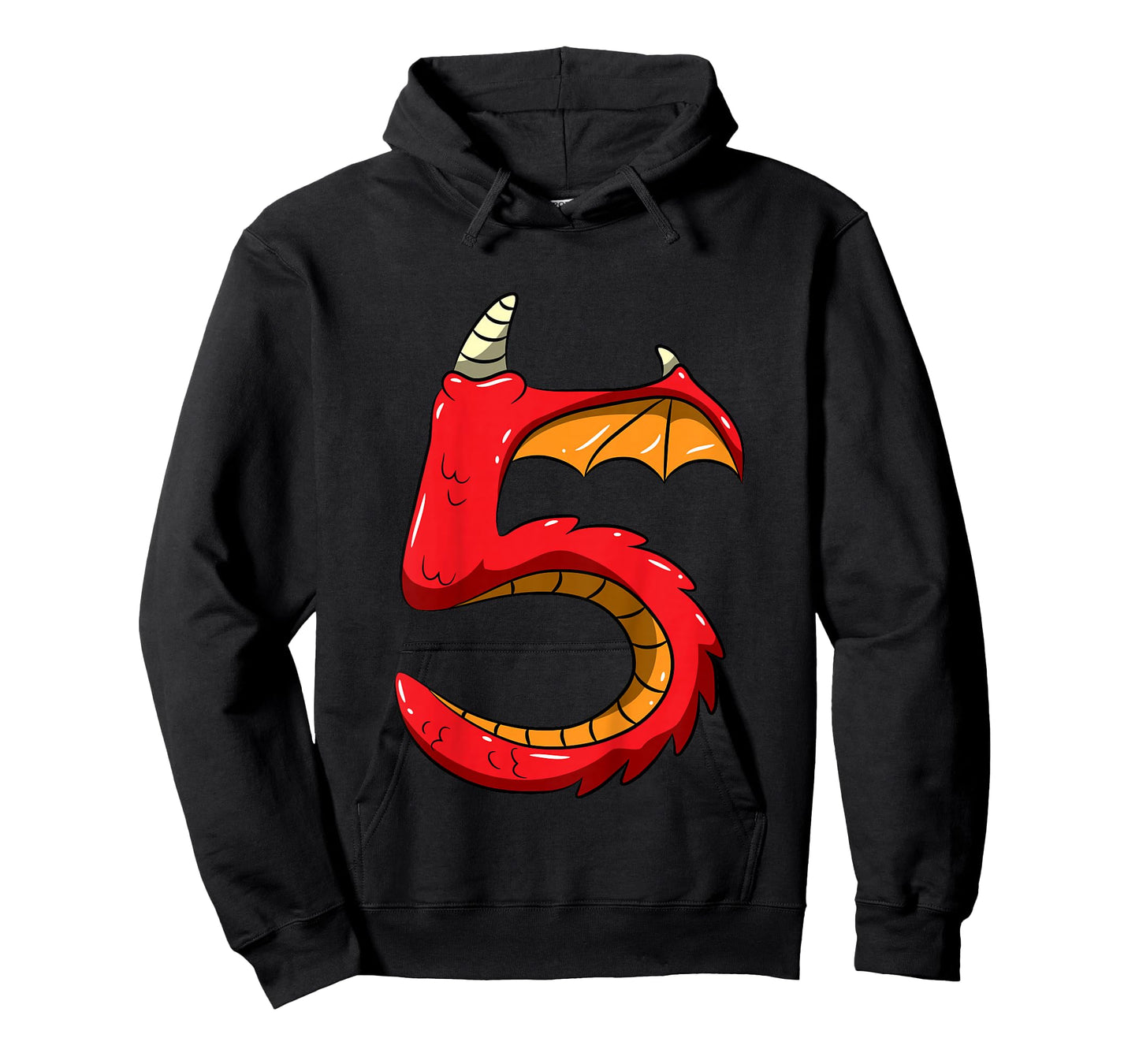 5 Years Old Birthday Tee 5th Birthday Little Monster Dragon T-Shirt