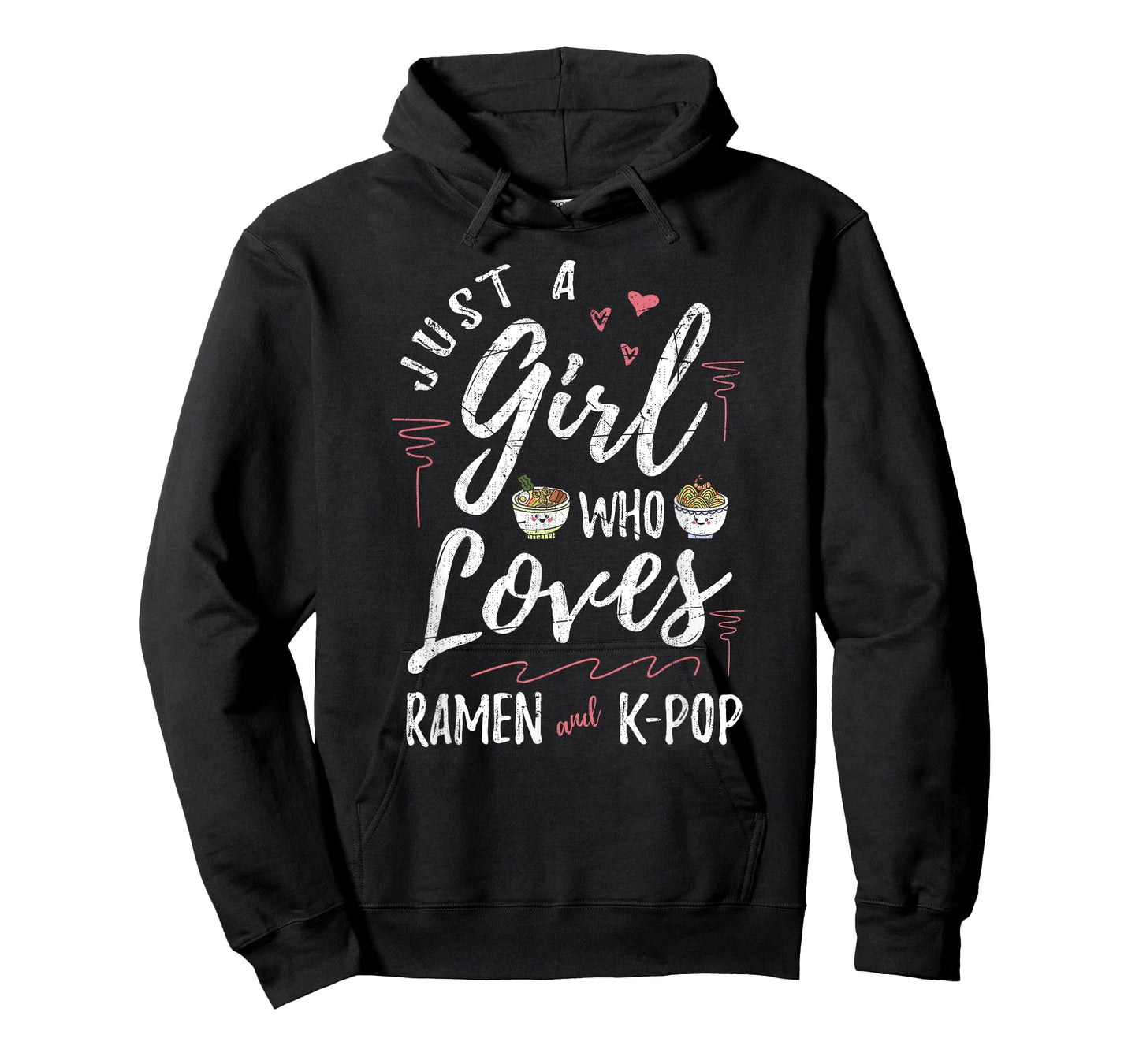 Just A Girl Who Loves Ramen And Kpop Women Girls Gift Ramen T-Shirt