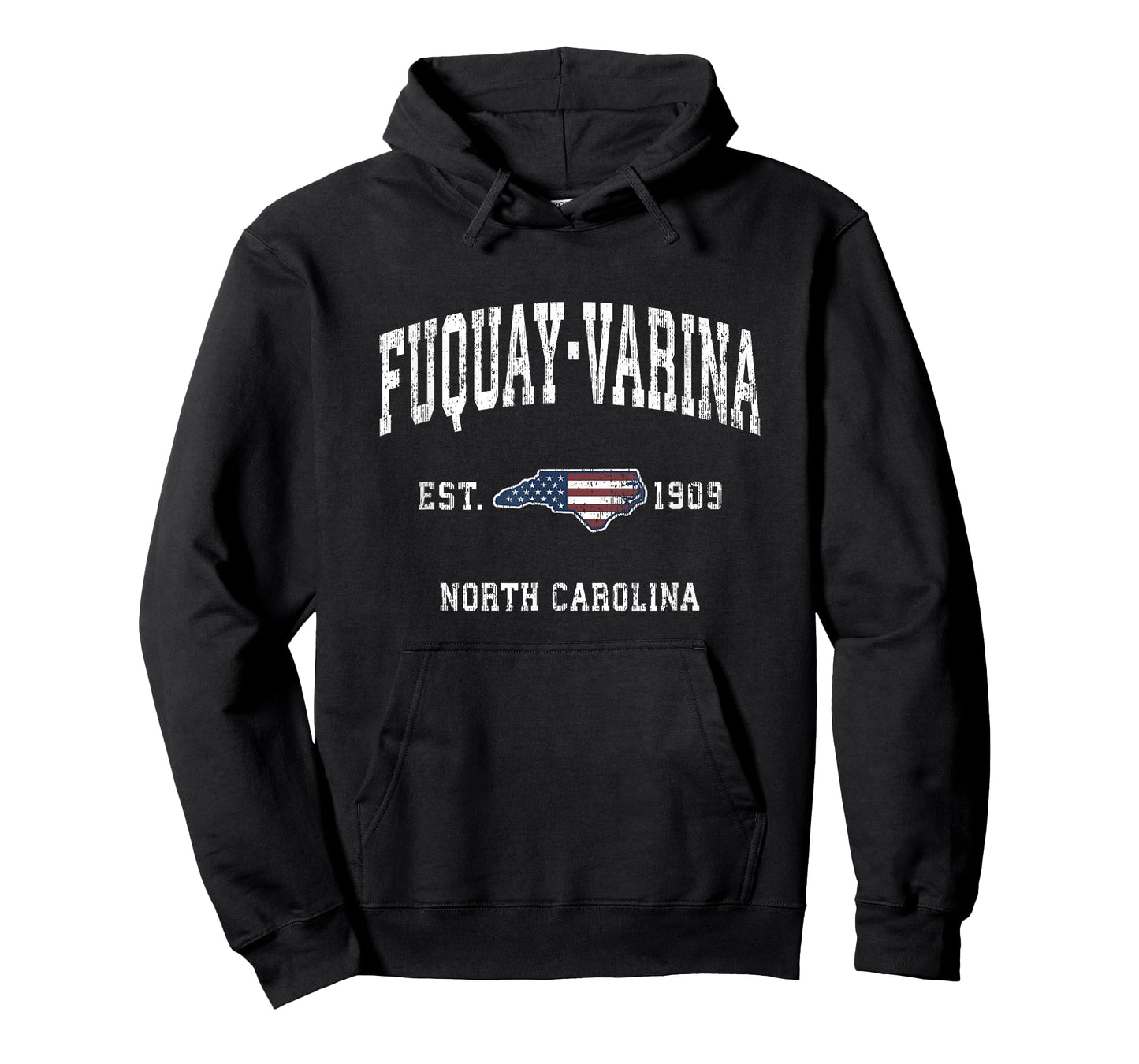 Fuquay-Varina North Carolina NC Vintage American Flag Design T-Shirt