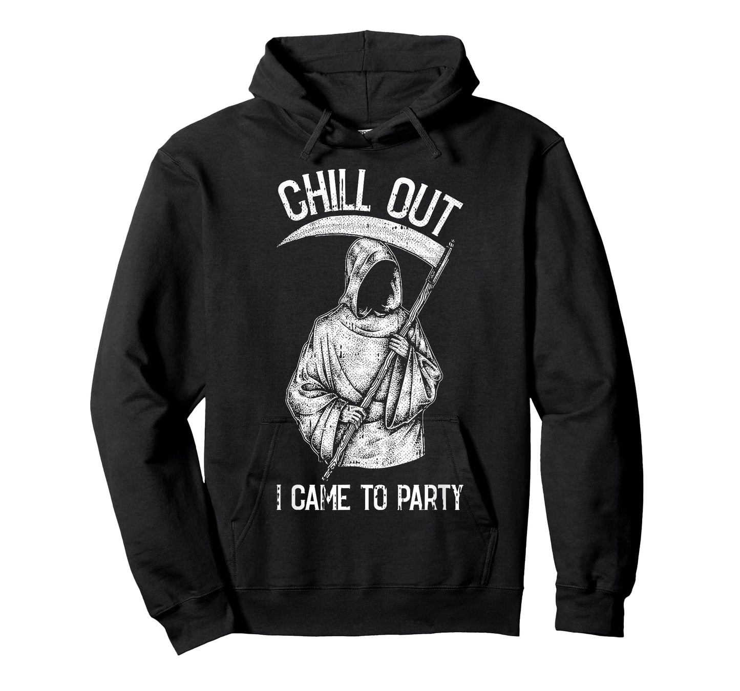 I Came To Party Lazy Halloween Costume Funny Grim Reaper T-Shirt
