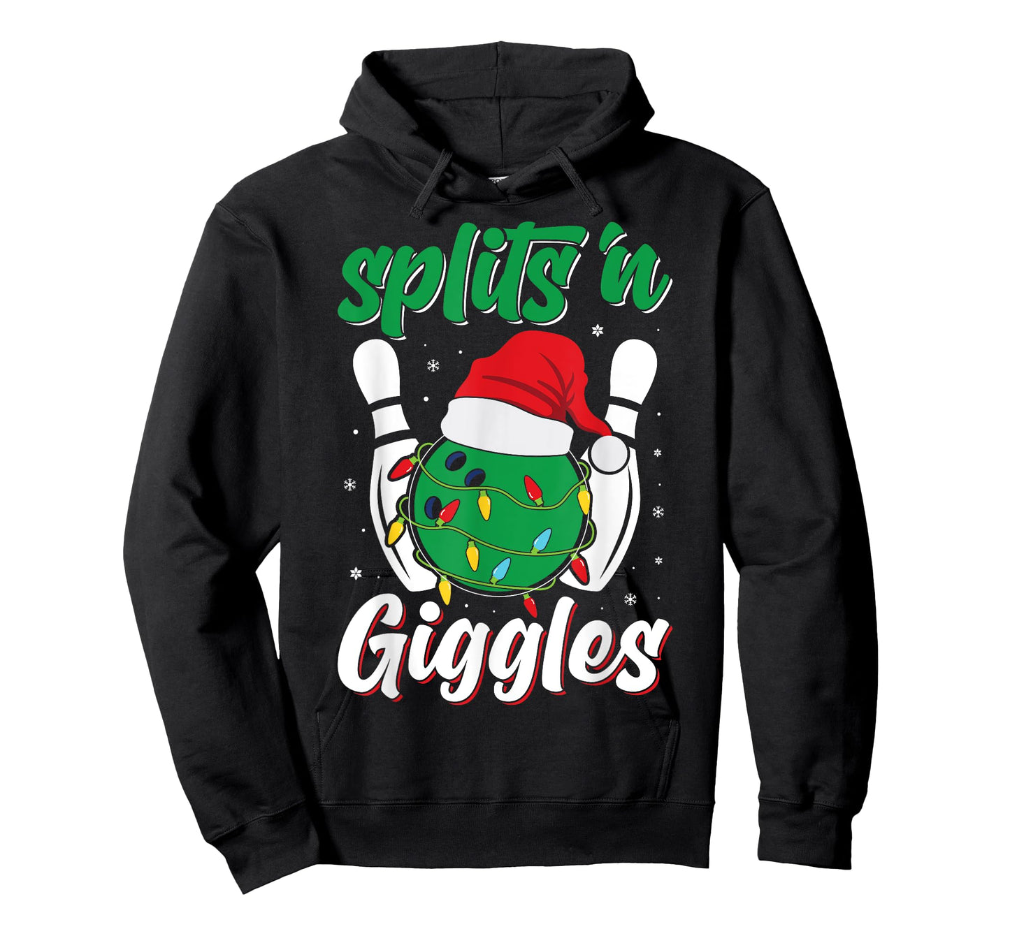 Funny Splits 'n Giggles Bowling Player Christmas Bowler T-Shirt