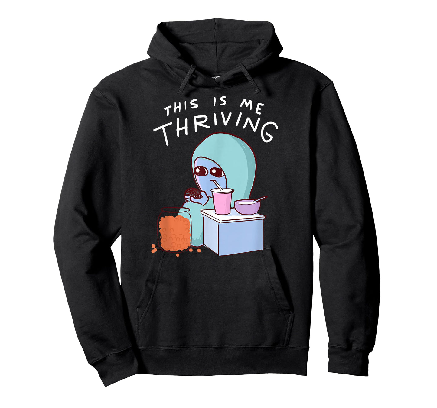 Threadless Nathan W. Pyle This Is Me Thriving Graphic T-Shirt