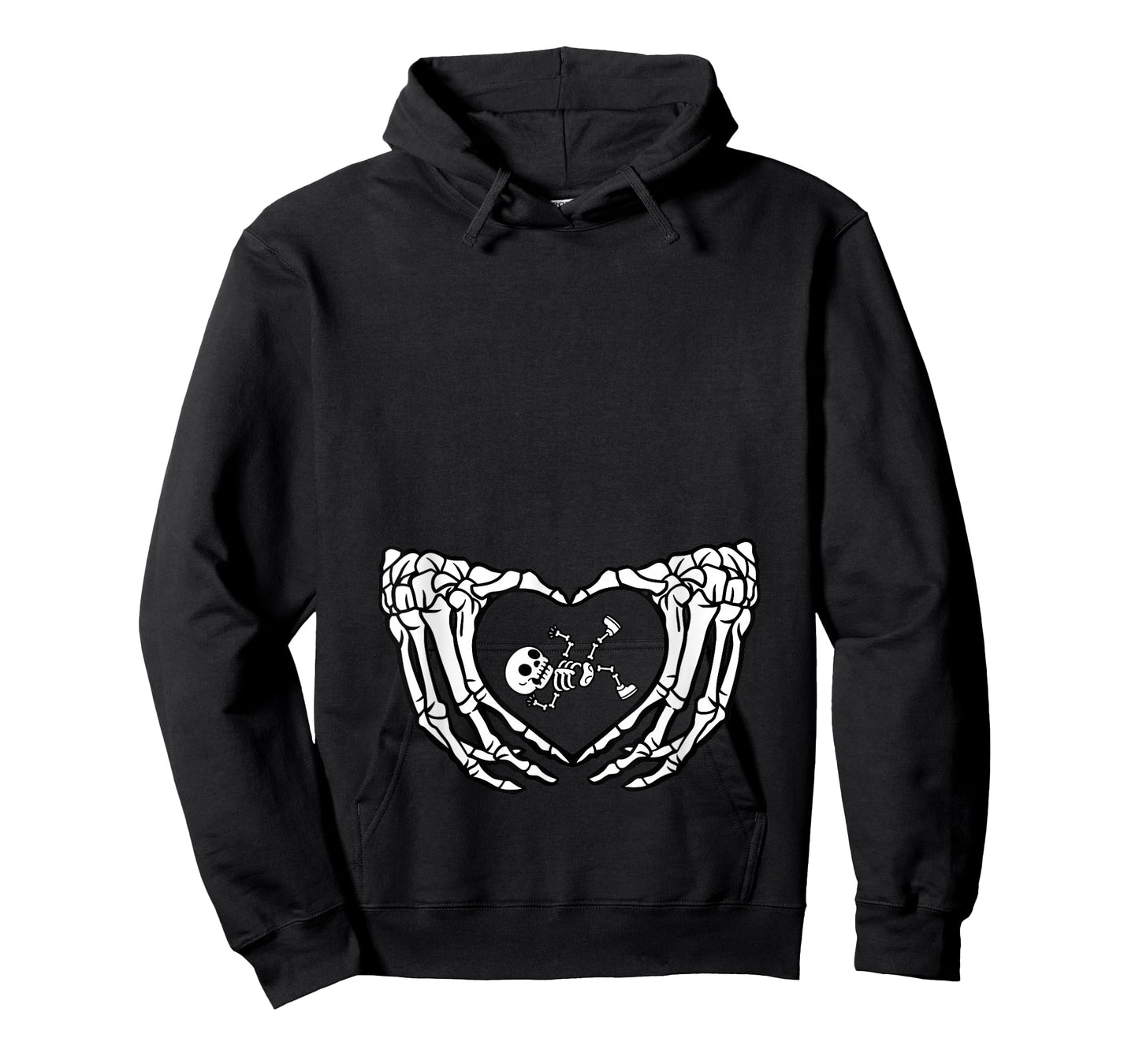 Happy Halloween Pregnant Baby Skeleton Spooky Season New Mom T-Shirt