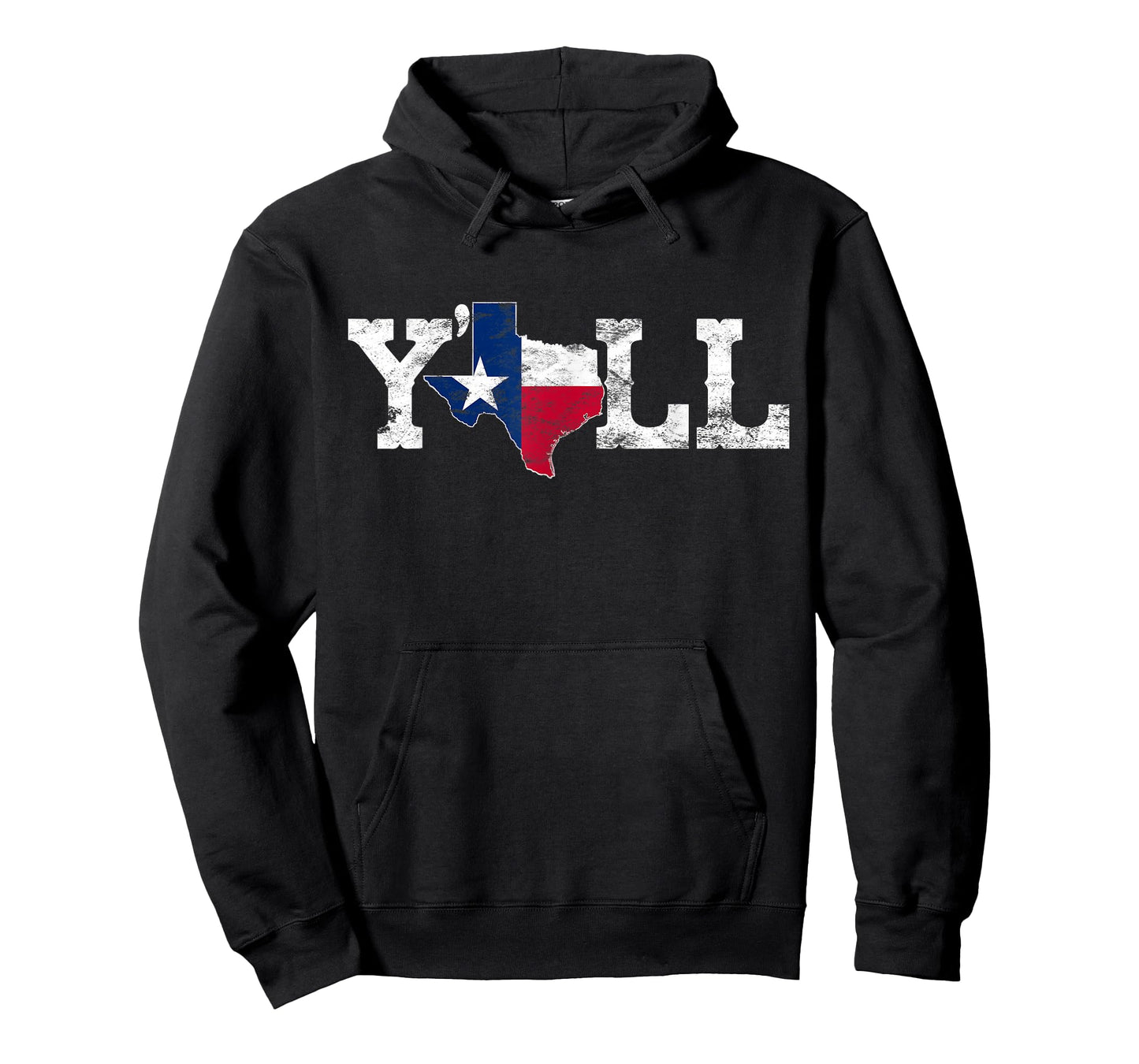 Texas Y'all sweatshirt Texas Shaped Flag Grunge Texas Shape T-Shirt