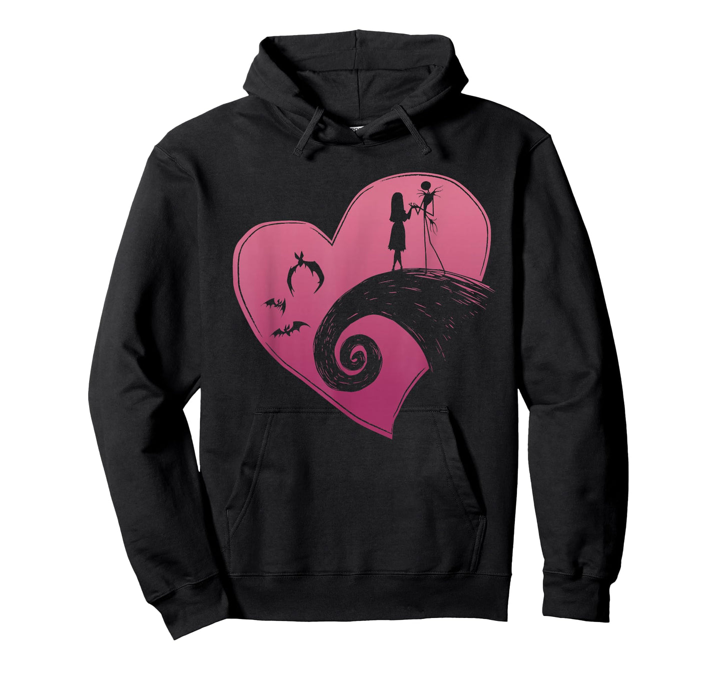 Disney The Nightmare Before Christmas Jack and Sally Heart T-Shirt