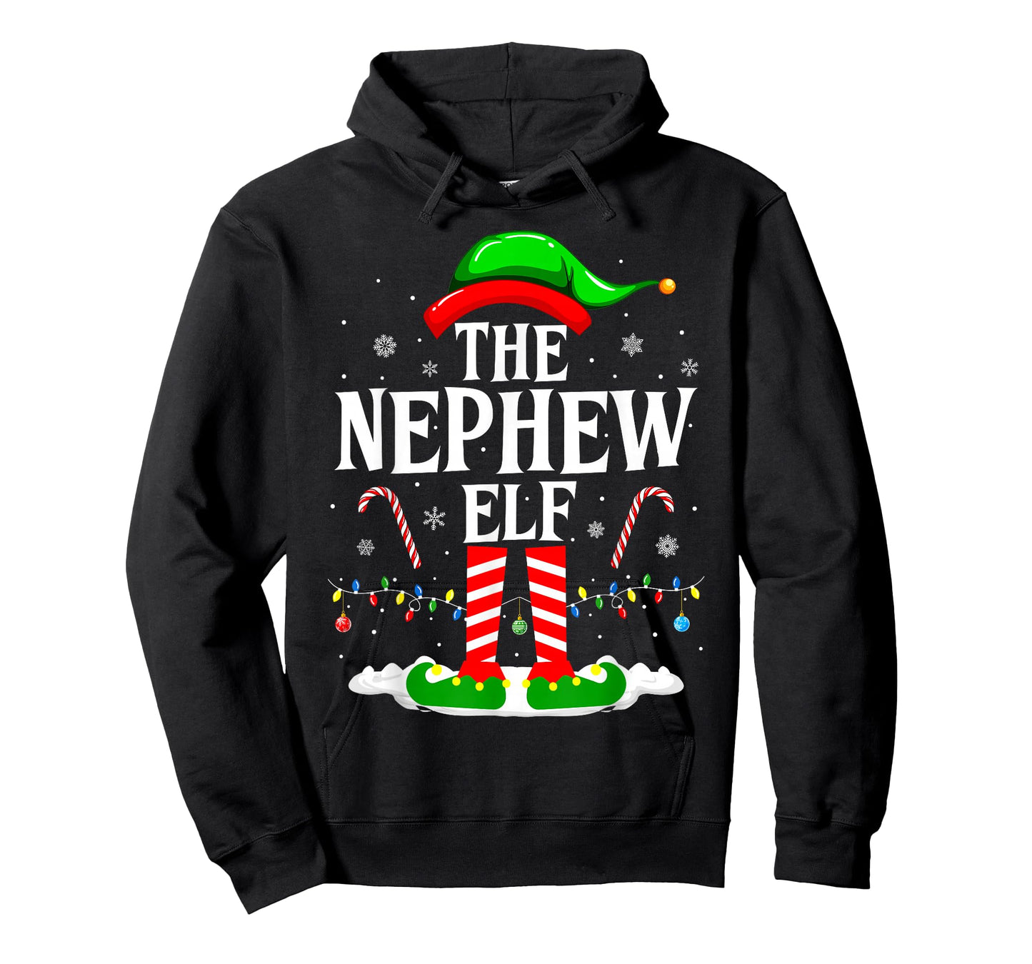 The Nephew Elf Funny Xmas Elf Matching Family Christmas T-Shirt