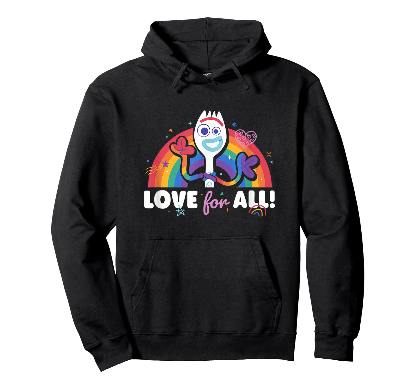 Disney Pixar Toy Story 4 Rainbow Forky Love for All T-Shirt