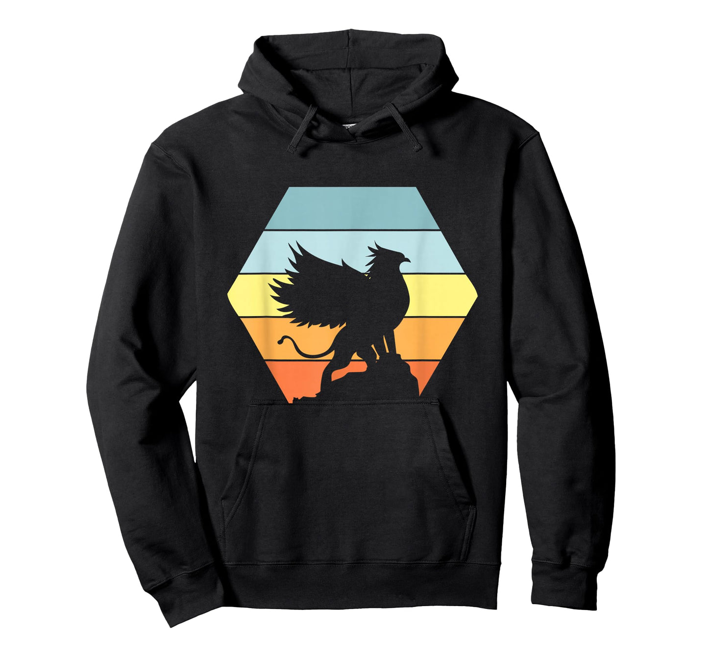 Griffin Retro Vintage Sunset Lion Eagle Mythical Creature T-Shirt