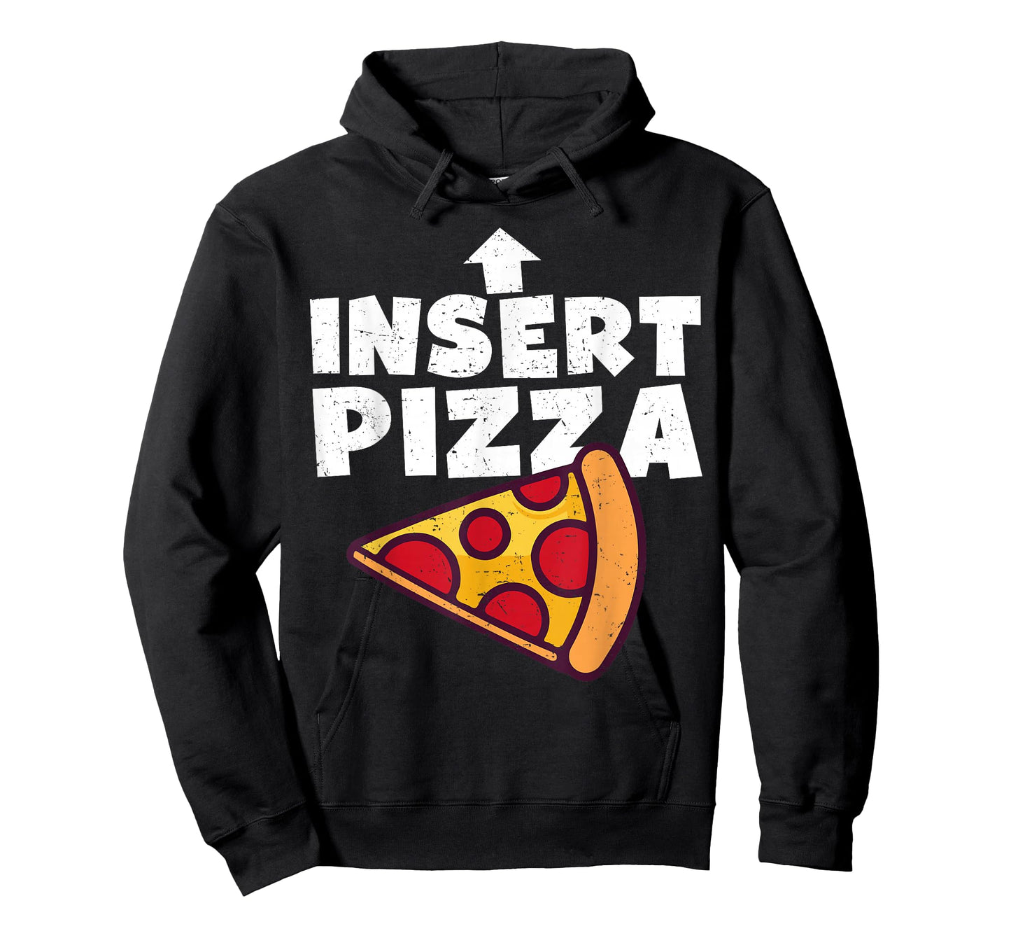 Funny Pizza Shirt Insert Pizza Here Kids Dad Joke Food Pun T-Shirt