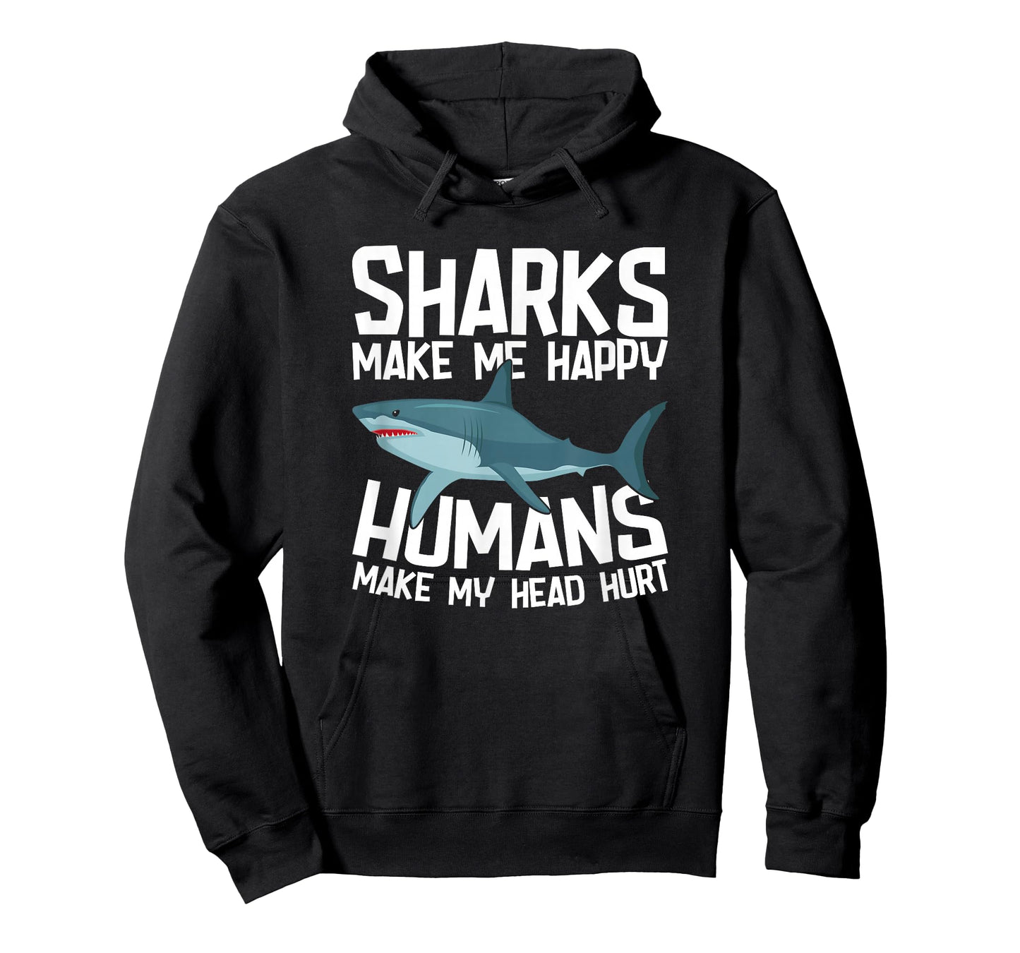 Funny Sharks Make Me Happy Marine Biology Shark T-Shirt