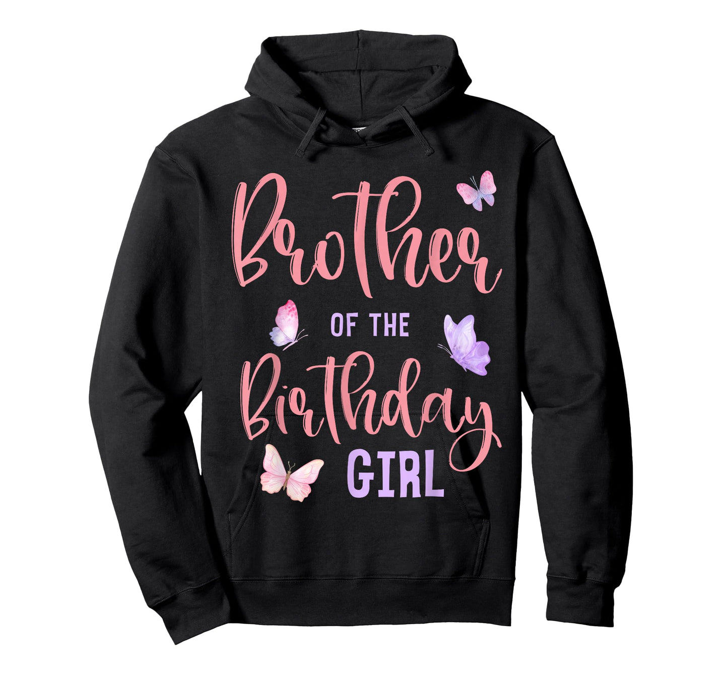 Brother of The Birthday Girl Butterfly Party Matching Family T-Shirt