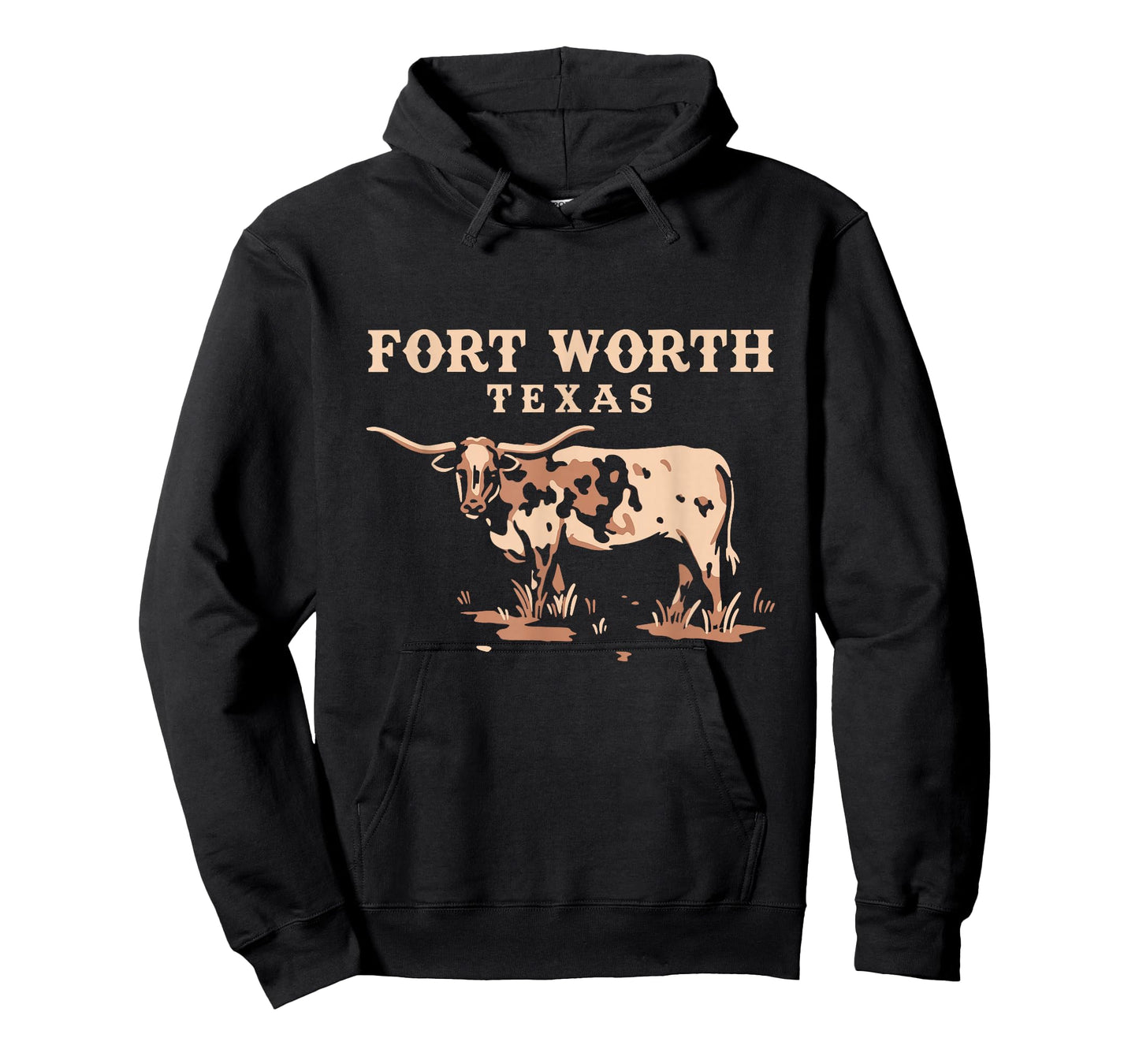 Vintage Bull Graphic Fort Worth Texas Souvenir T-Shirt
